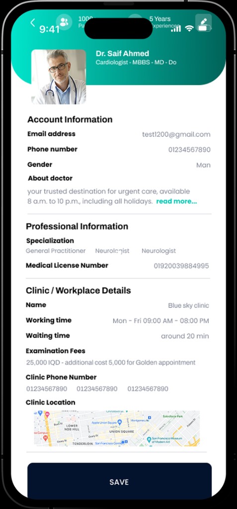 Tabeby detailed doctor and clinic profile